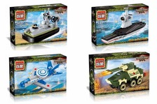 Конструктор "Brick " 1229-1232 (16шт) 4вида, 35-54дет, в собр.кор. 26,5*19,5*9см