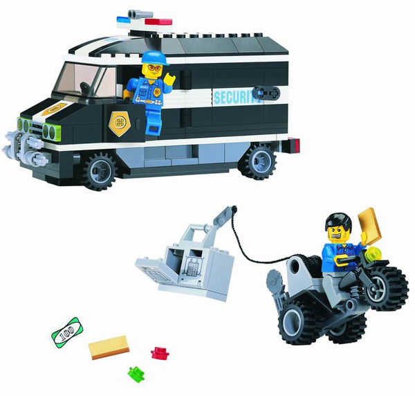 Конструктор "Brick" 127 (457833) (30шт)"Инкассатор" 209дет., в разобр. кор. 28*19*4,5 см