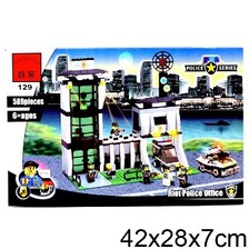 Конструктор "Brick" 129 (457831) (20шт) "Полицейский участок", 589 дет, в разобр. кор 41*28*6см