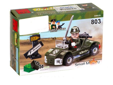 Конструктор "Brick" 803 (200шт)"Машина" 51дет.,6+лет,в кор. 14*9*4,5см