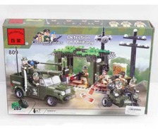 Конструктор "Brick" 809 (30шт)"Военные" 285дет., 6+ лет,в кор. 29*5*19см