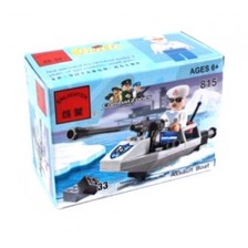 Конструктор "Brick" 815 (120шт)"Морской патруль" 33дет., 6+ лет,в собр. кор. 9,5*4,5*7см