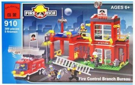 Конструктор "Brick" 910 (20шт) "Пожежна охорона" 380 дет 6 + років, в розібратися з даною., Кор.41 *