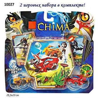 Конструктор "Legends of Chima" 10027 (120шт/2) "Бойцы Чи" на планшетке 23*25*4 см