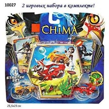 Конструктор "Legends of Chima" 10027 (120шт/2) "Бойцы Чи" на планшетке 23*25*4 см