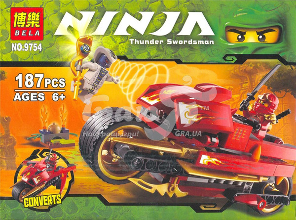 Конструктор "NINJA" 9754 (120шт/2) в кор. 26*19*6.5см