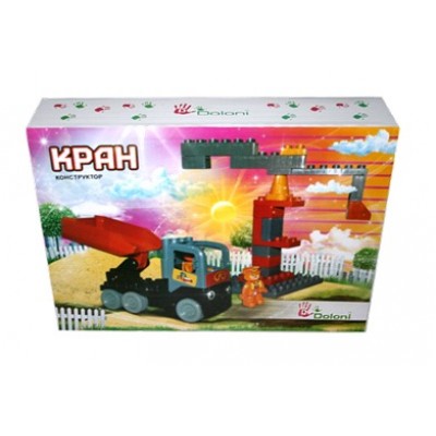 Конструктор "Кран"38дет.013888/18 в картонній коробці 25*35см. 17шт.в ящ