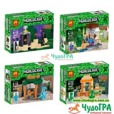 Конструктор 79042 (96шт) MK, строение, фигурка, 4 вида(88дет,67дет,86дет,81дет), в кор-ке, 19-14-4см