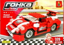 Конструктор AUSINI 26602 (48шт) гонка, 328 дет, уровень сложности **, в кор-ке, 26-5-19см