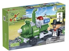Конструктор BANBAO 8042 (80шт) поезд, 65 дет, фигурка, в кор-ке, 16-10-3,5см