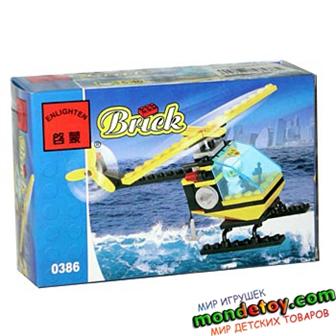 Конструктор BRICK 0386 (120шт) вертолет