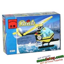 Конструктор BRICK 0386 (120шт) вертолет
