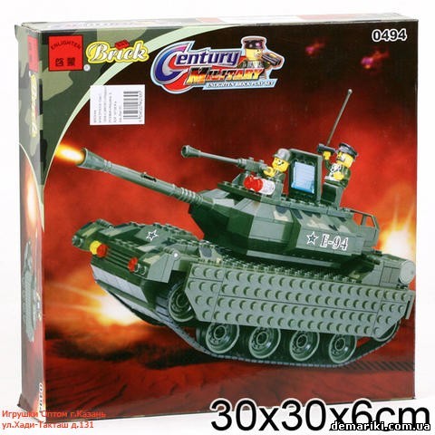 Конструктор BRICK 0494 (20шт.) військовий танк