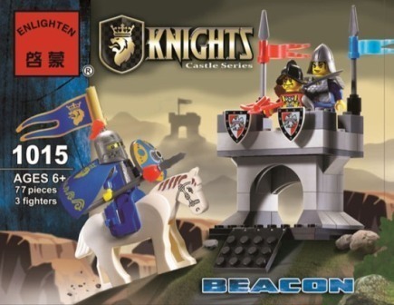 Конструктор BRICK 1015 (60шт) рыцари, оружие, 77дет, в кор-ке, 17,5-14-4,5см