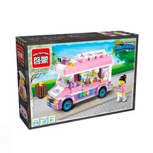 Конструктор BRICK 1112 (30шт) кафе на колесах, фигурки, 212дет, в кор-ке, 31,5-19-5см