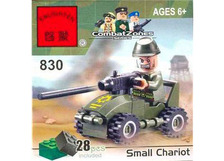 Конструктор BRICK 803 (200шт) военная машинка, 51 дет, в кор-ке, 14-9-4,5см