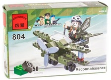 Конструктор BRICK 804 (200шт) самолёт-разведчик, 50 дет, в кор-ке, 14-9-4,5см