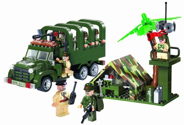 Конструктор BRICK 811 (30шт) грузовик, 308 дет, в кор-ке, 34-26-5см