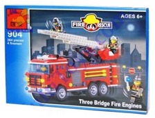 Конструктор BRICK 904 (30шт) Пожарная  тревога, 466 дет, в кор-ке, 34,5-25,5-5,5см