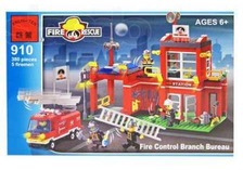 Конструктор BRICK 910 (20шт) Пожарная  тревога, 380 дет, в кор-ке, 41-28-6,5см