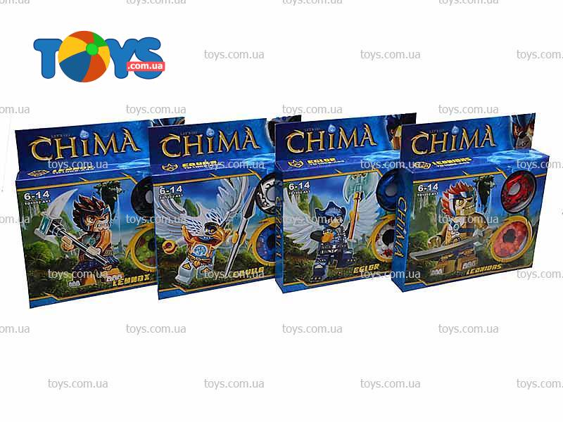 Конструктор CHIMA TD1002-A43 воины 4в.кор.17,3*16,1*2,5 ш.к./240/