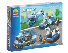 Конструктор JUBILUX C 9693 (36шт) полицейская машина, 268 дет, в кор-ке, 29-22-5см
