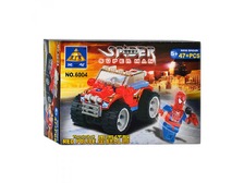 Конструктор KAZI 6004 (256шт) СМ, фигурка, машинка, 47 дет, в кор-ке, 14,5-9,5-4,5см