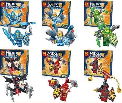 Конструктор LELE 79242 NEXO Soldiers 6в.6шт.в кор.32*14*15 ш.к./32/192/